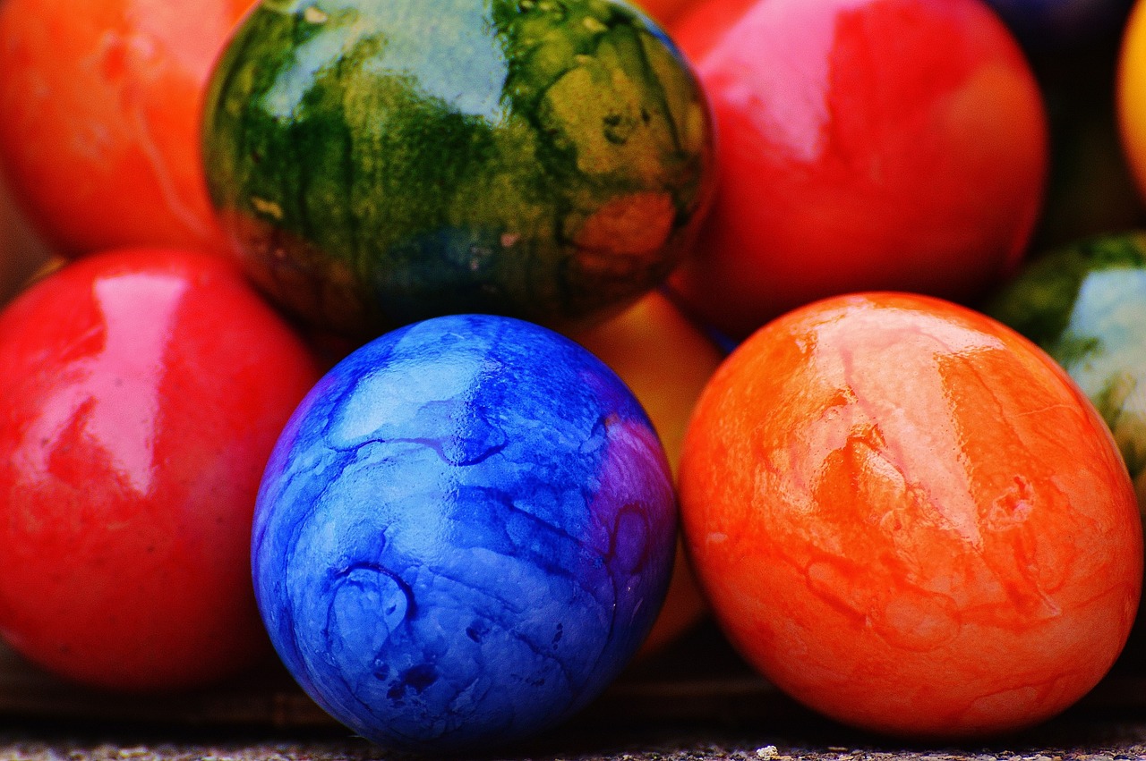 Image - easter easter eggs colorful