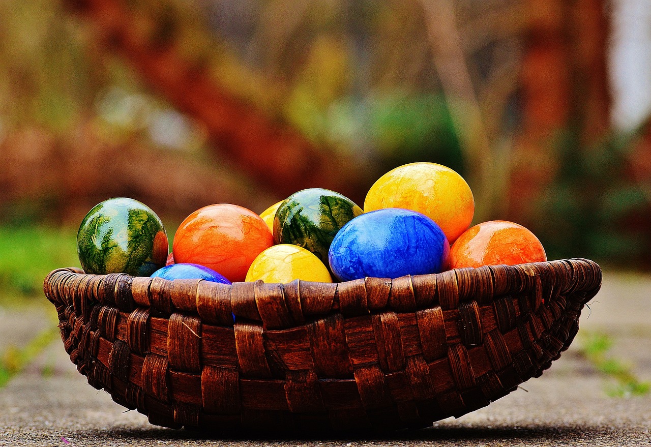 Image - easter easter eggs colorful