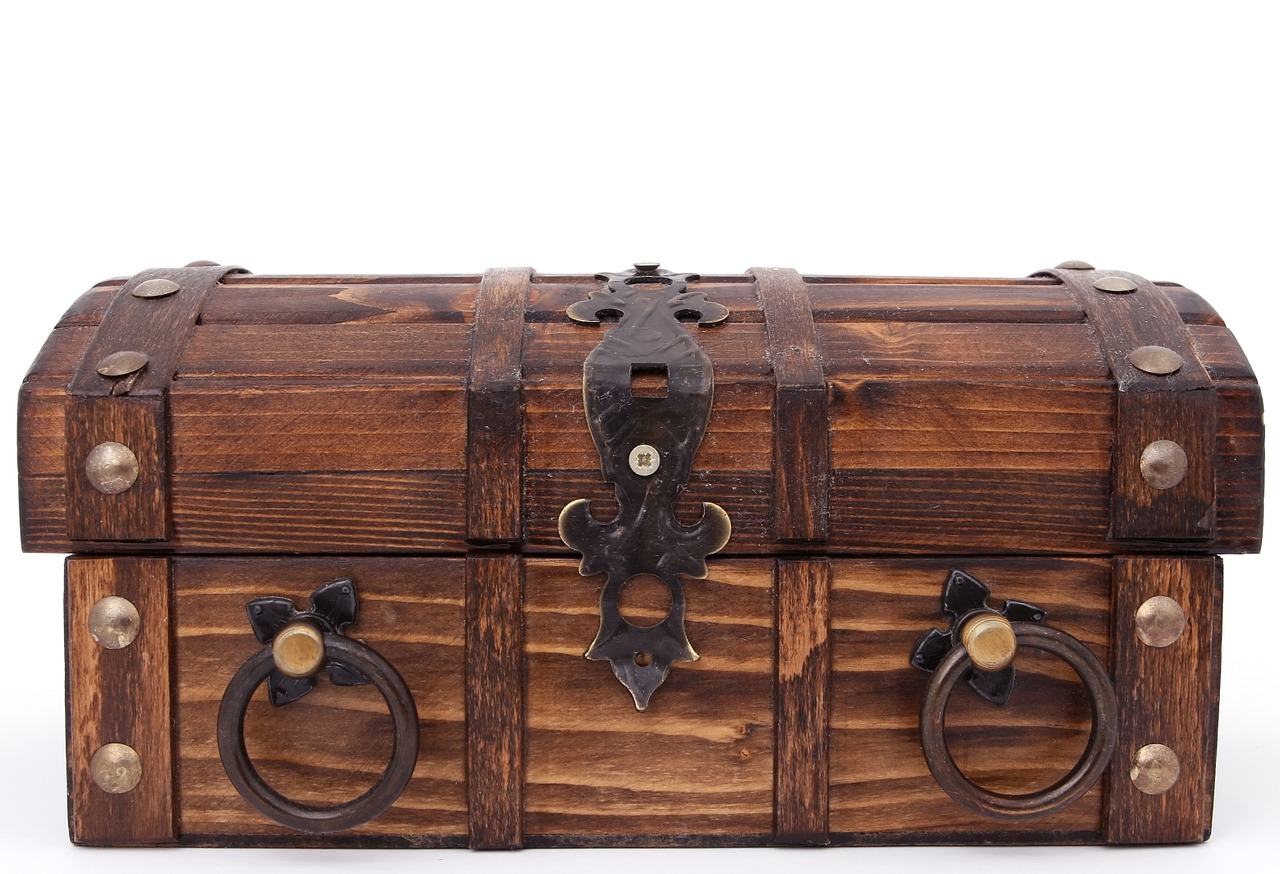 Image - treasure bank box brown case