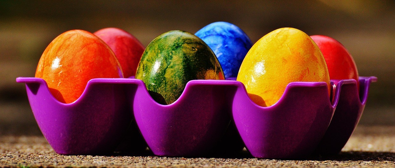 Image - easter easter eggs colorful