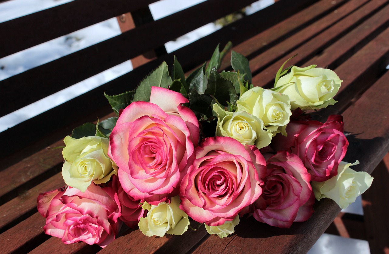 Image - bouquet of roses pink roses