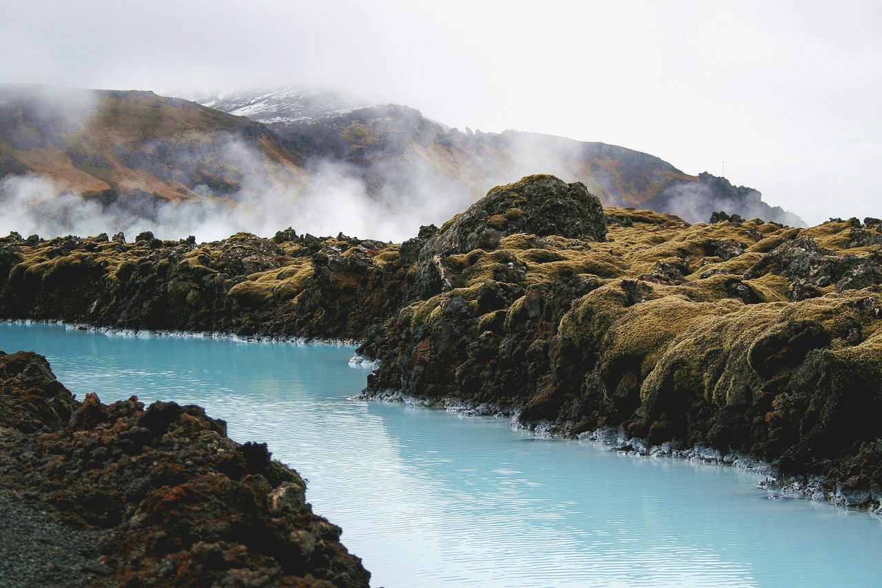 Image - river hot spring fog nature water