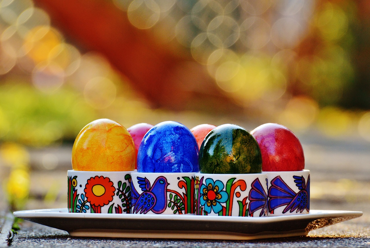 Image - easter easter eggs colorful