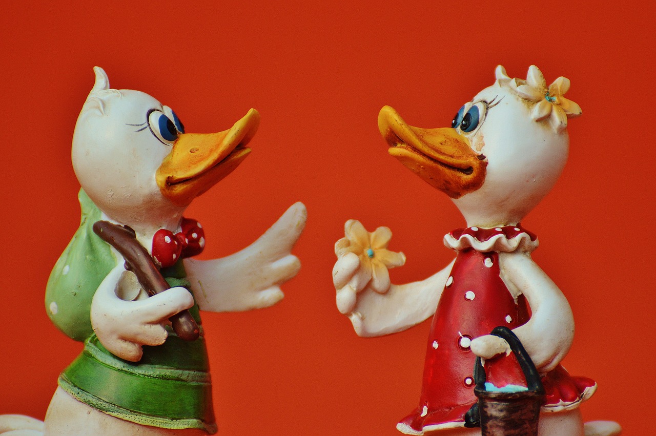 Image - ducks funny cute art stone figure