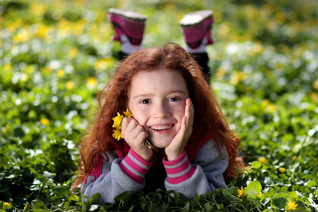 Image - girl red hair freckles portrait