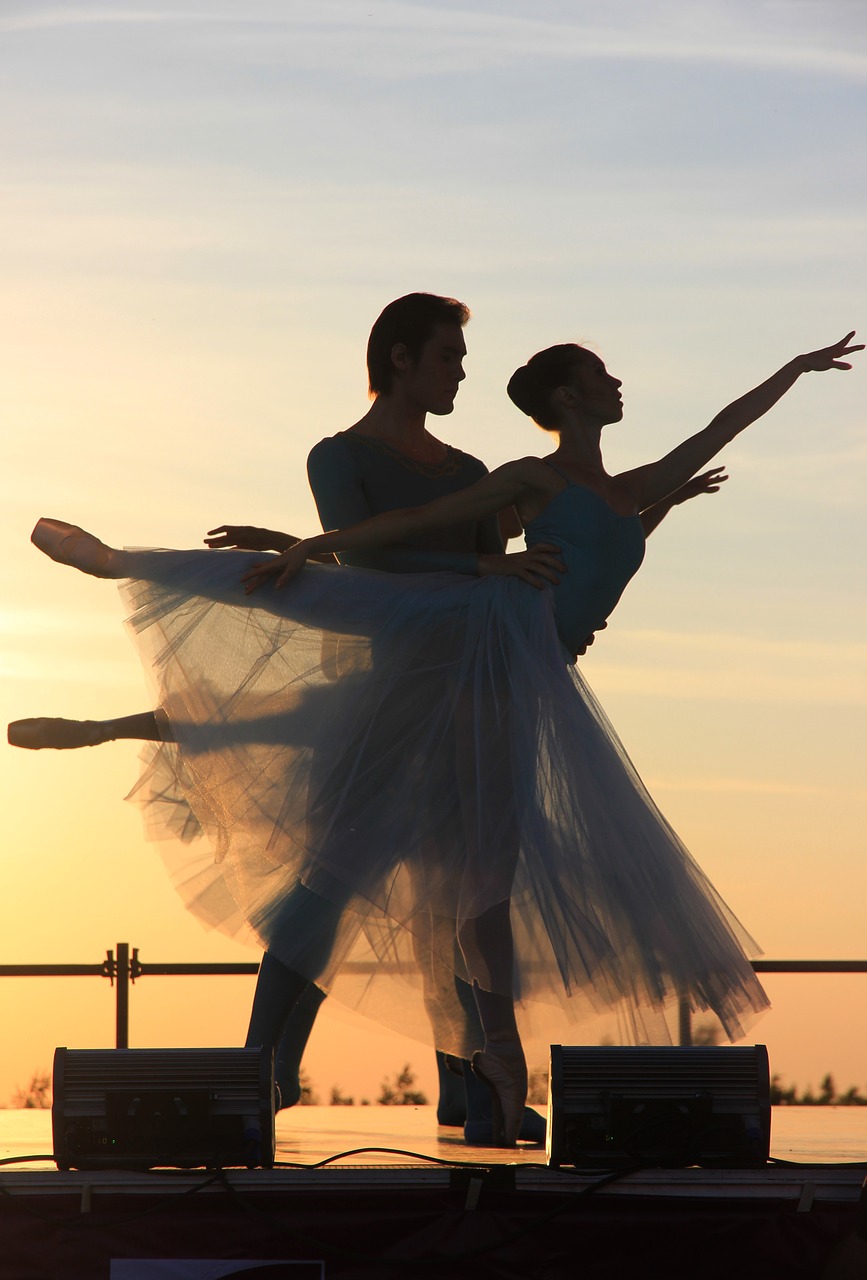 Image - ballet evening sunset dance couple