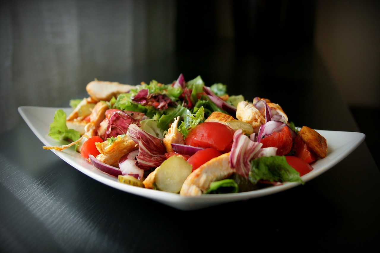 Image - salad healthy food tomato kitchen