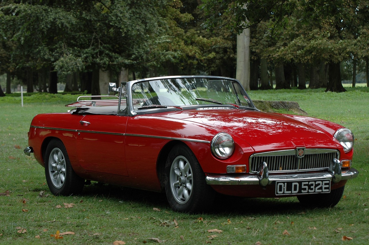 Image - oldtimer mg old car automotive red