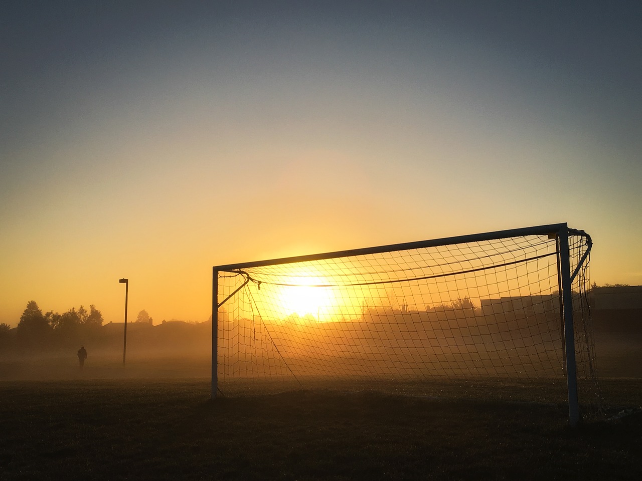 Image - soccer football net goal