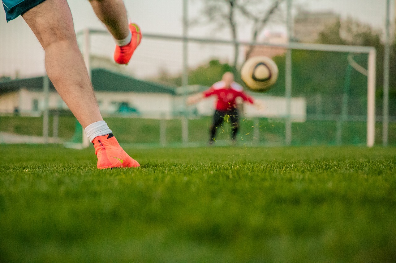 Image - football shot on goal door husband