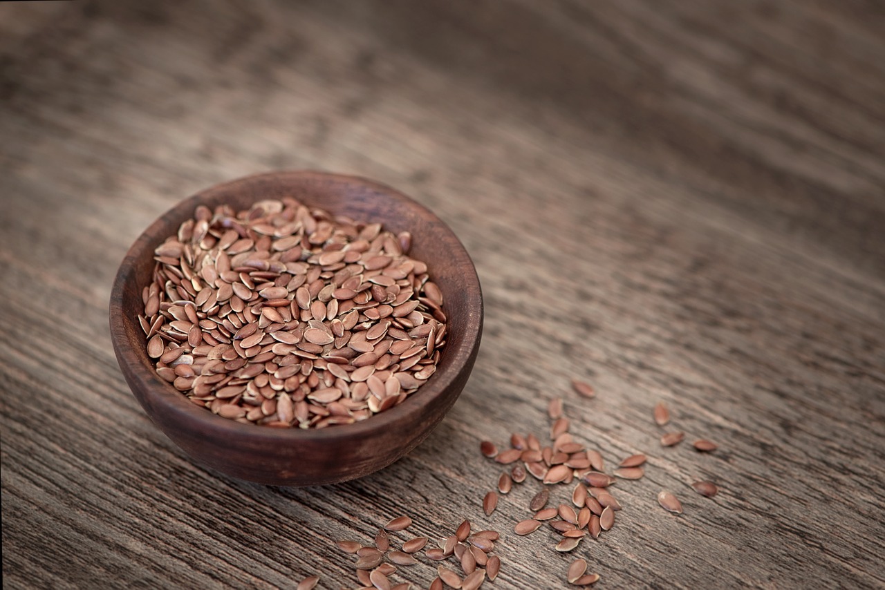 Image - flax seed seeds eat healthy food
