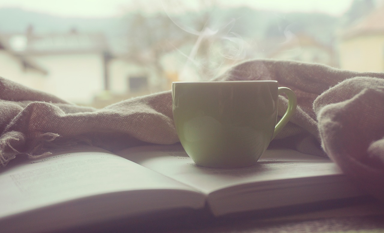 Image - coffee notebook wooden background