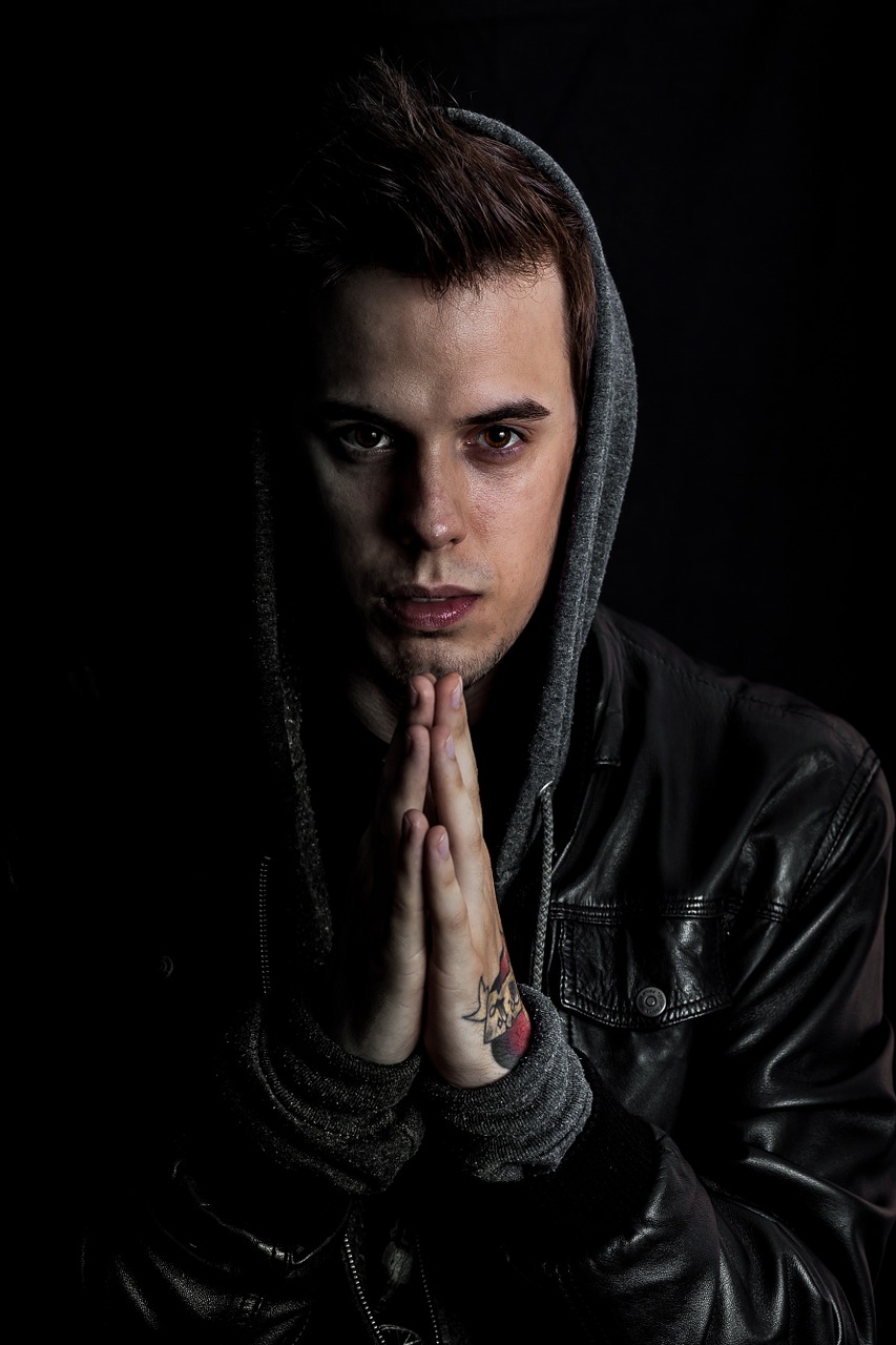 Image - young man portrait darkness