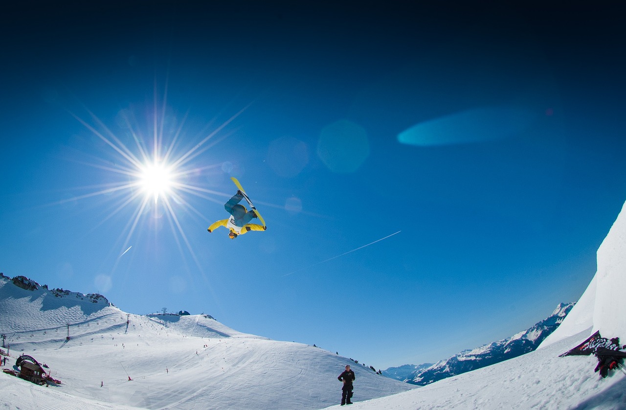 Image - snow mountains sunny winter alps