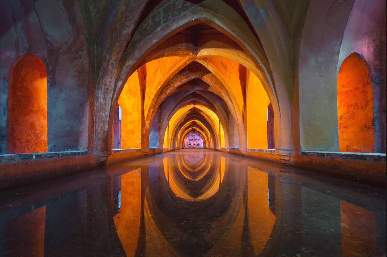 Image - water architecture colourful