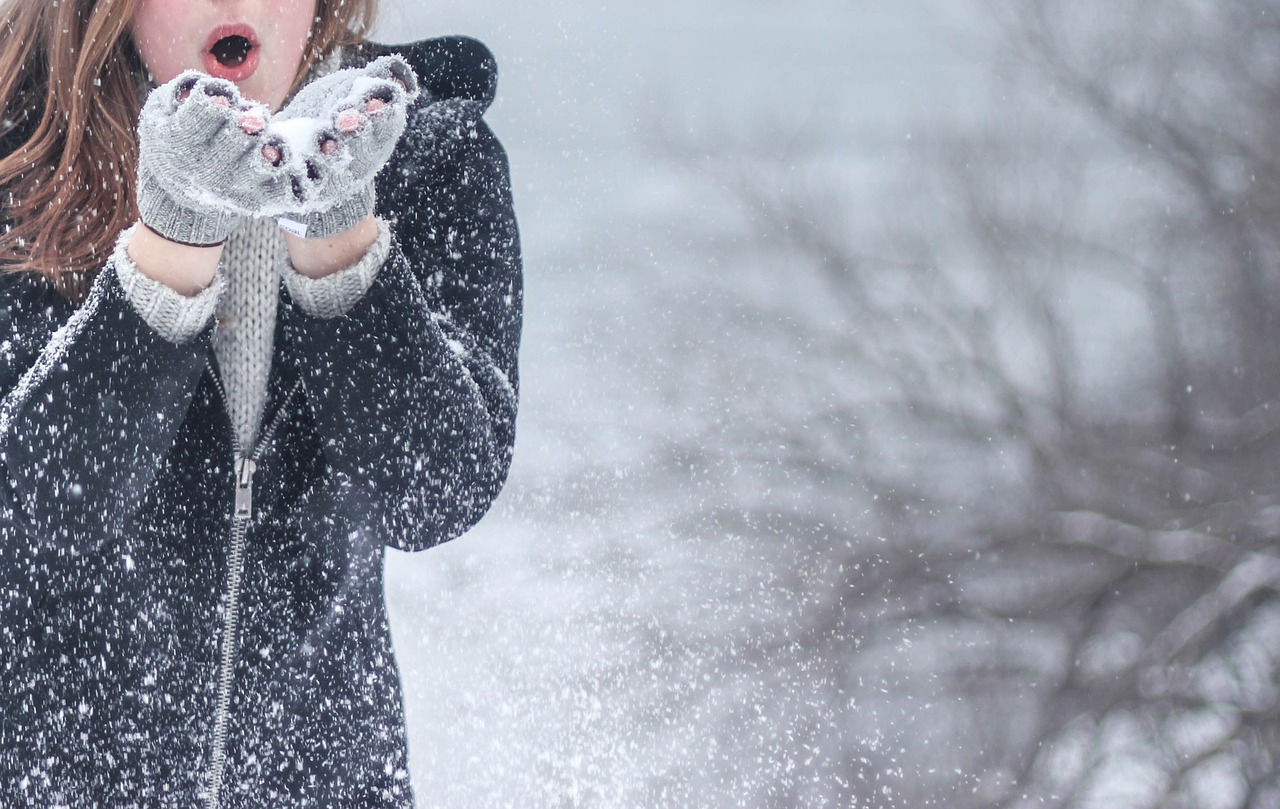 Image - cold snow fashion woman girl