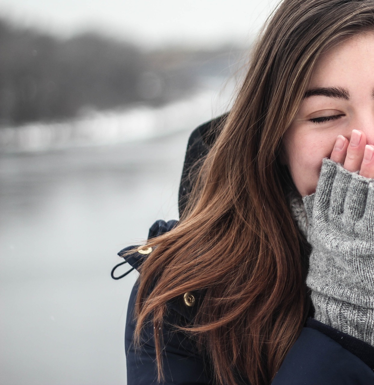 Image - cold fashion woman girl winter