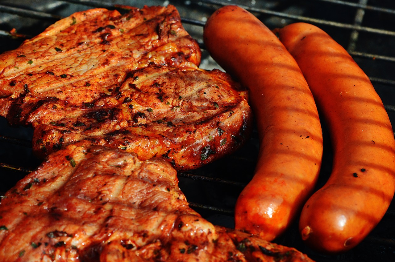 Image - barbecue meat grilling grill