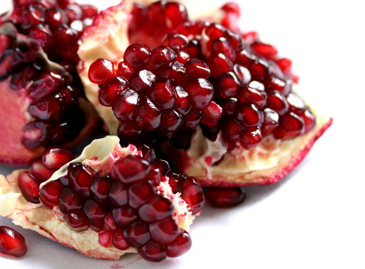 Image - fruit pomegranate red nature