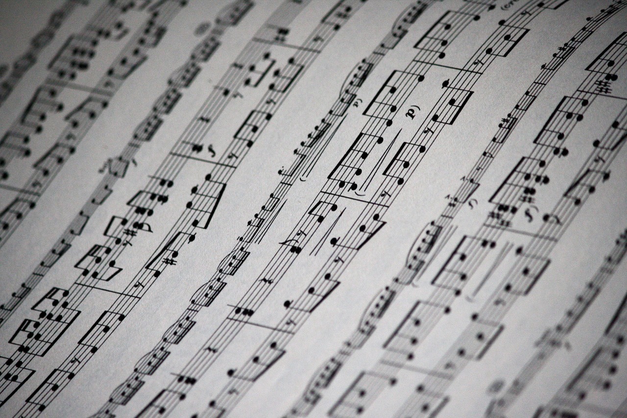 Image - music sheet notes music texture