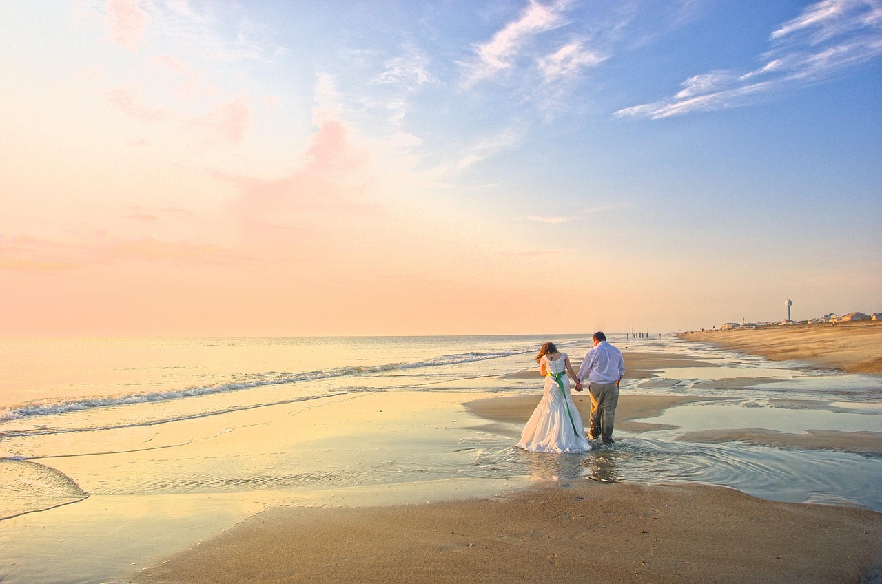 Image - wedding boyfriend beach sunset