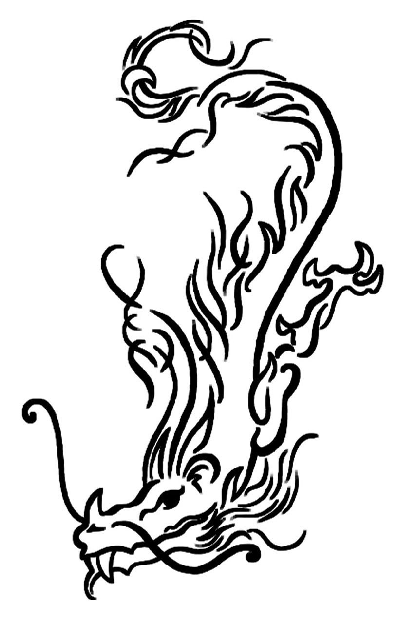 Image - dragon picture chinese lineart