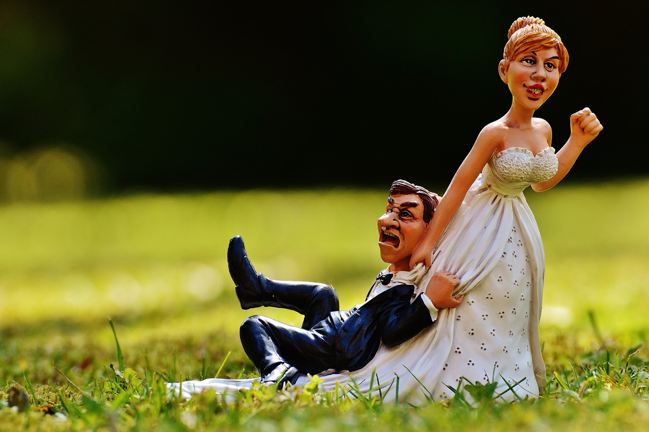 Image - grind down the aisle bride groom
