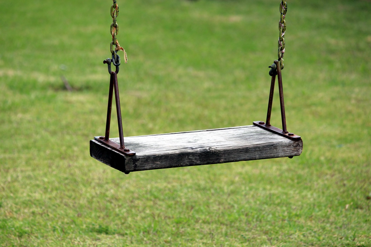 Image - swing rush playground meadow play