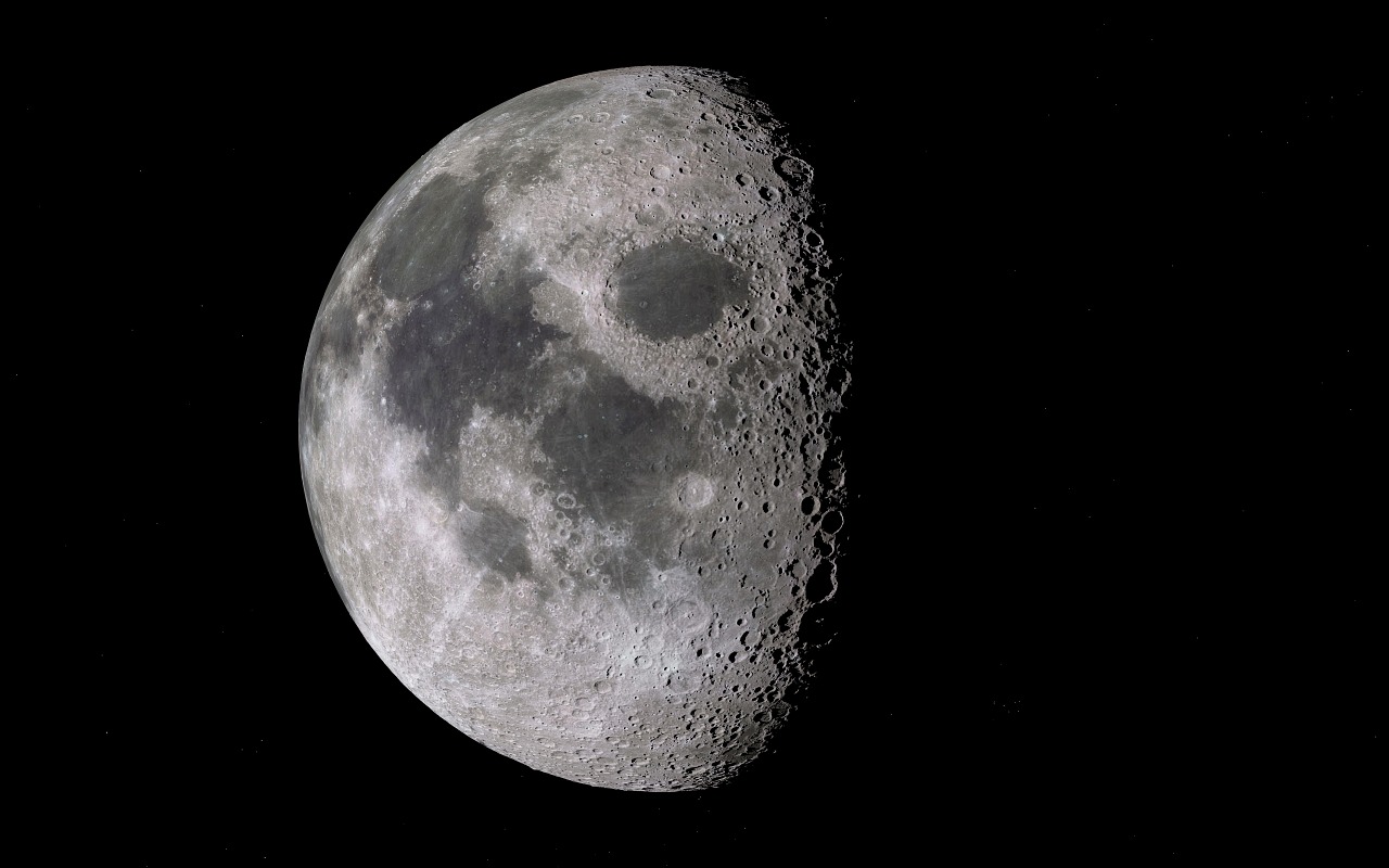 Image - moon satellite space crater sky