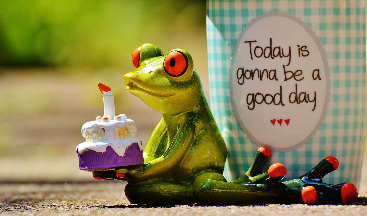 Image - beautiful day birthday joy frog