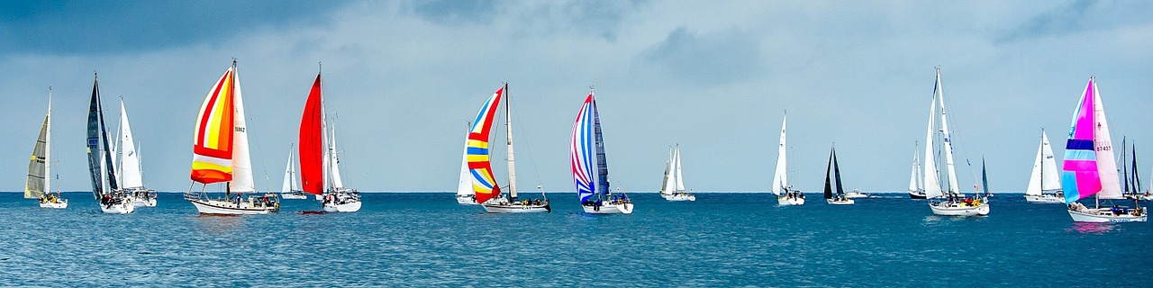 Image - sailboats yachts race start ocean