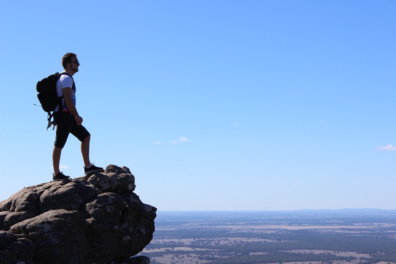 Image - backpack scenic hiking nature