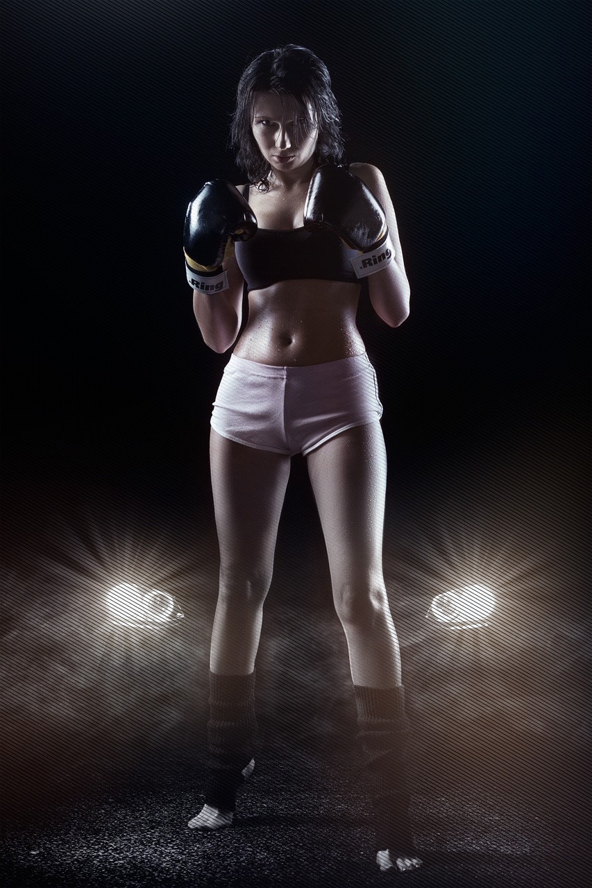 Image - female body boxing gloves boxing