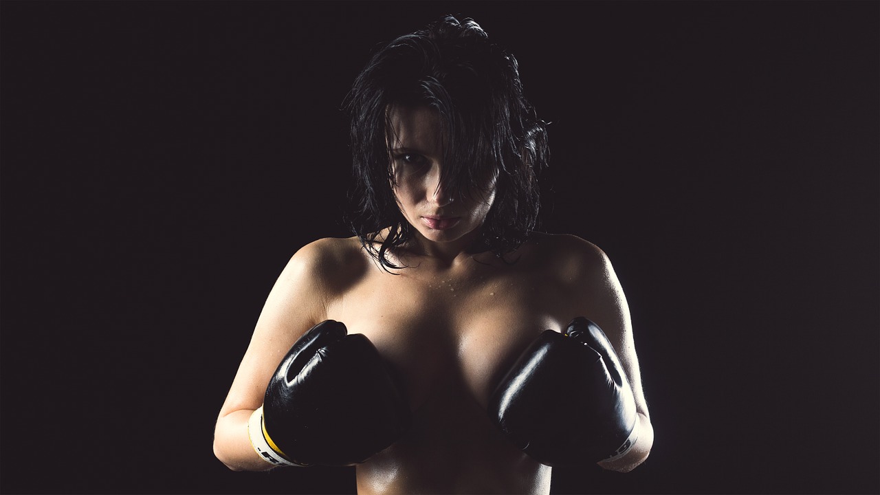 Image - female body boxing gloves boxing