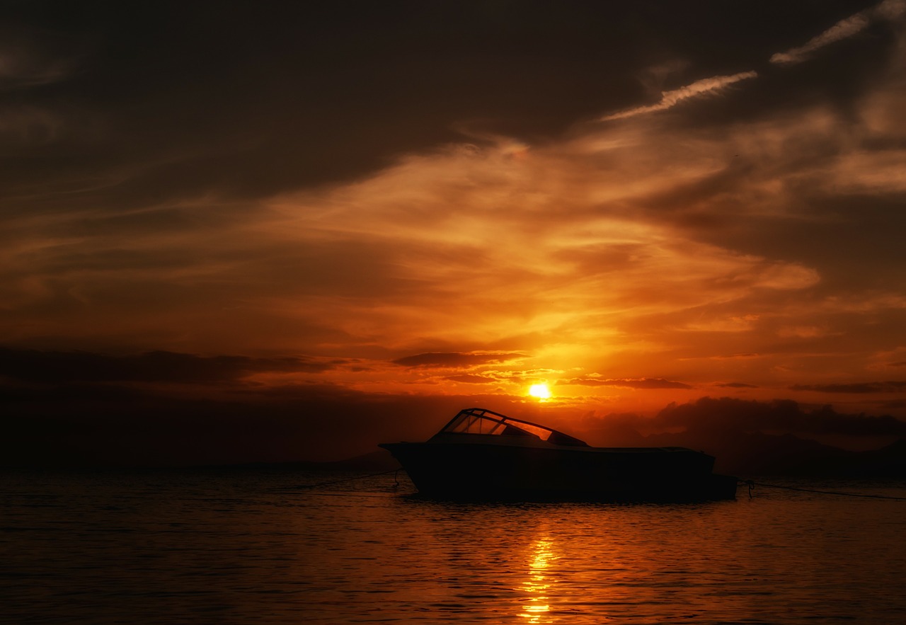 Image - margarita island sunset boat