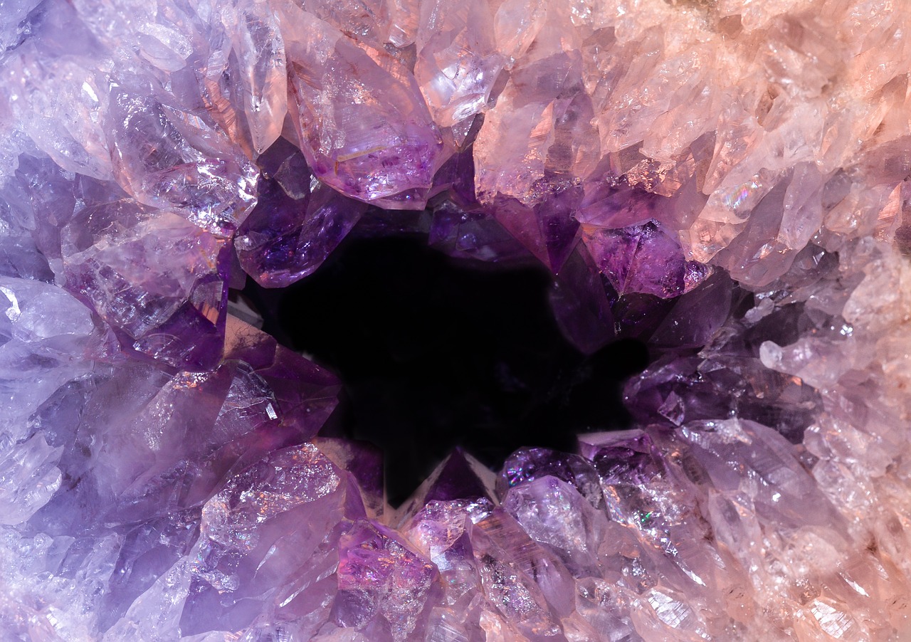 Image - amethyst crystal purple macro