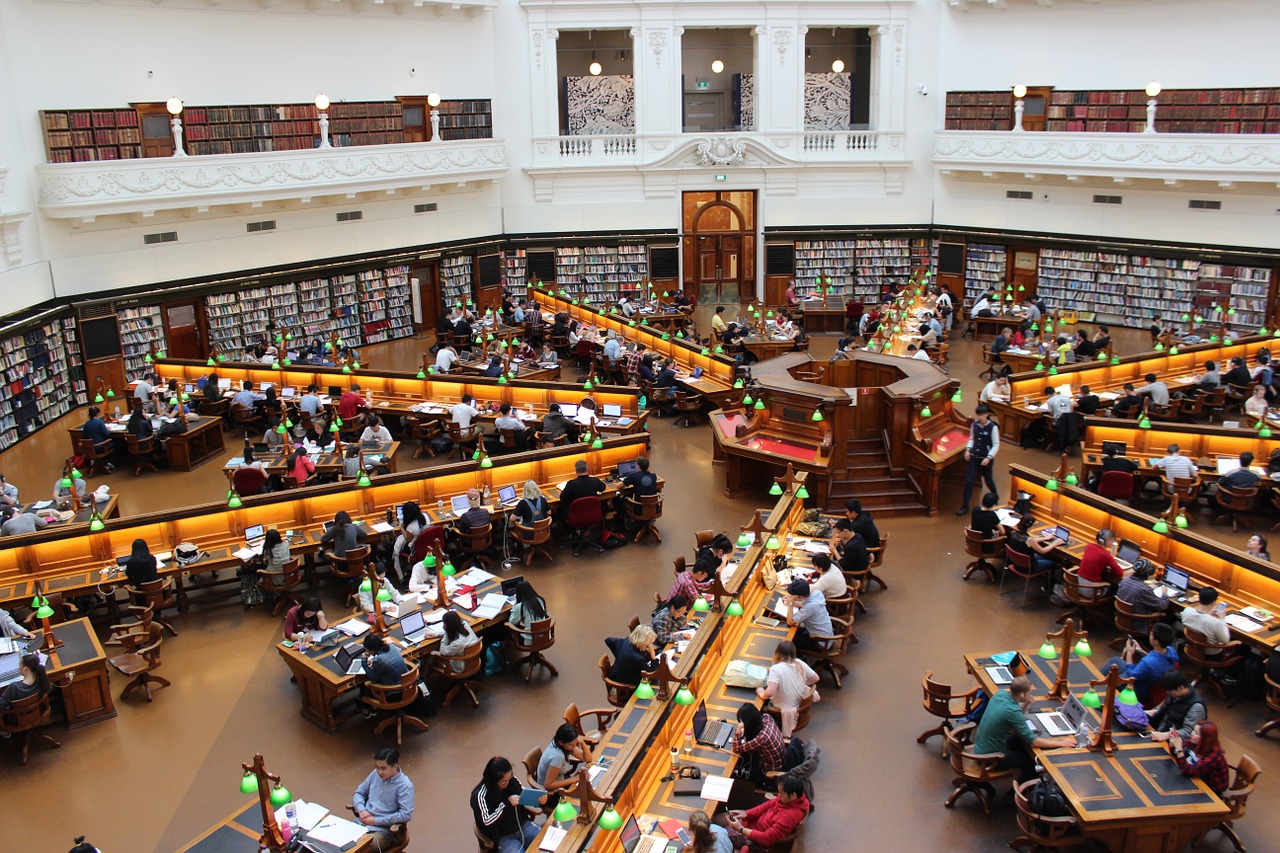 Image - library la trobe study students