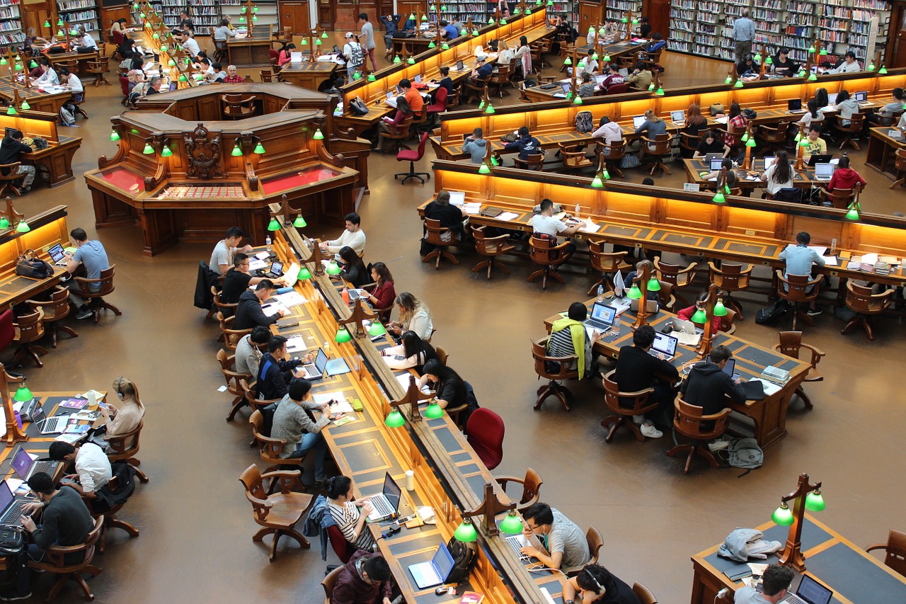 Image - library la trobe study students