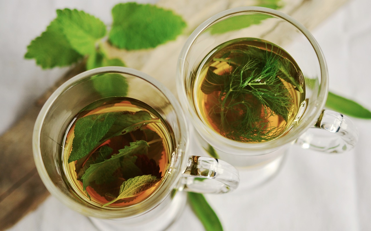 Image - herbal tea herbs tee mint sage