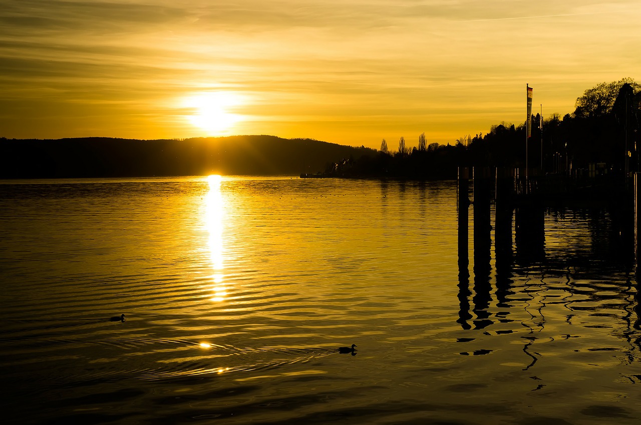 Image - sunset yellow sun cloud