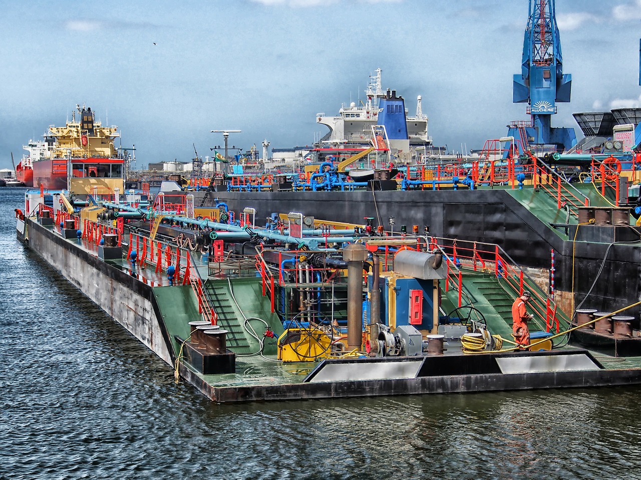 Image - rotterdam netherlands port harbor