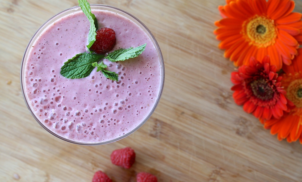 Image - smoothie raspberry food healthy