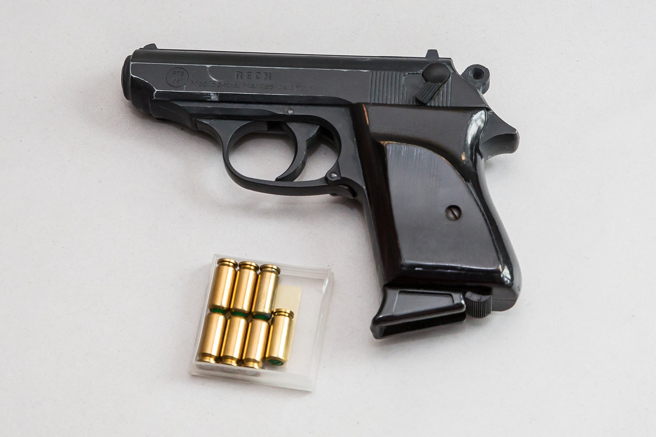 Image - pistol weapon hand gun blank gun