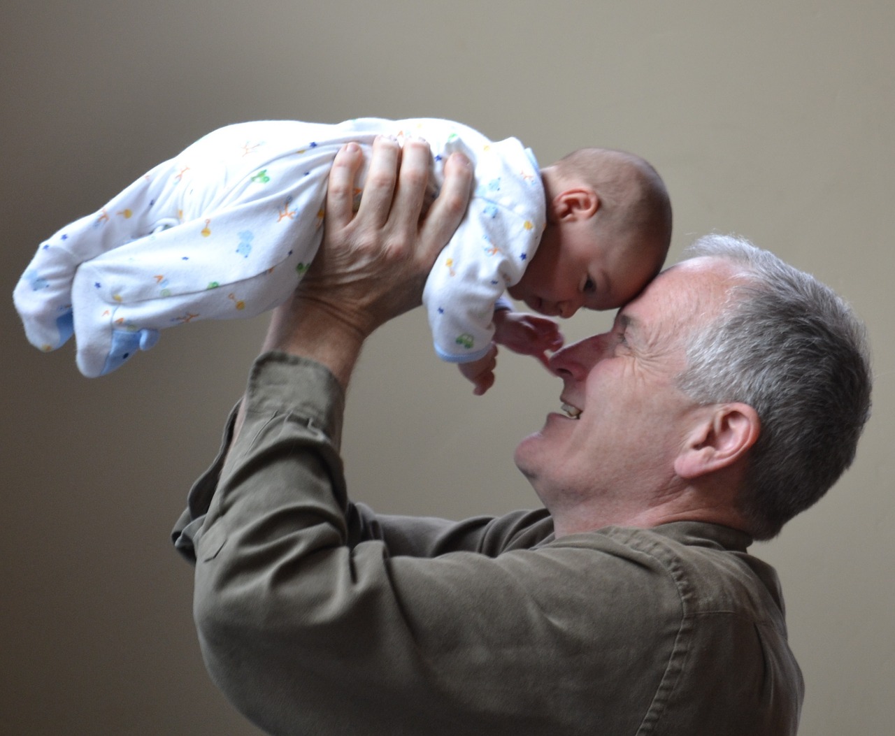 Image - grandfather grandpa baby love