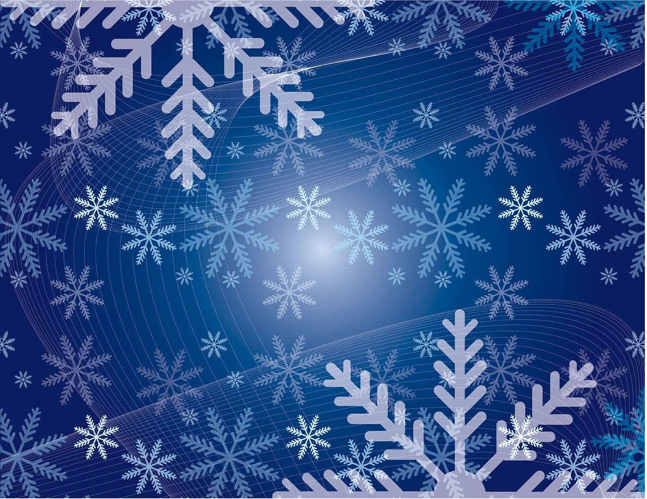 Image - snowflakes background blue snowy