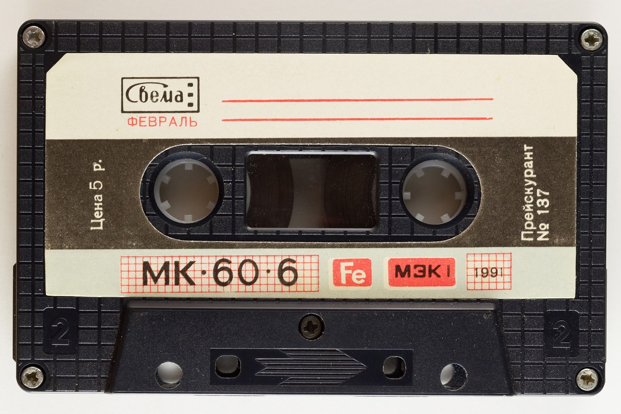 Image - music cassette audio magnetic foil