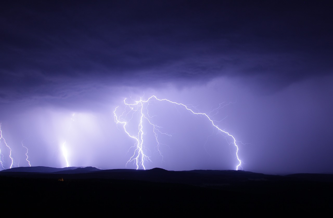 Image - flash thunderstorm ore mountains