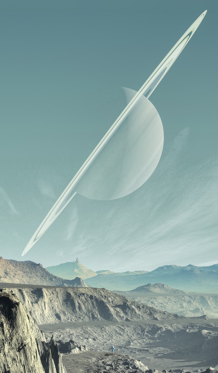 Image - saturn landscape planet sky