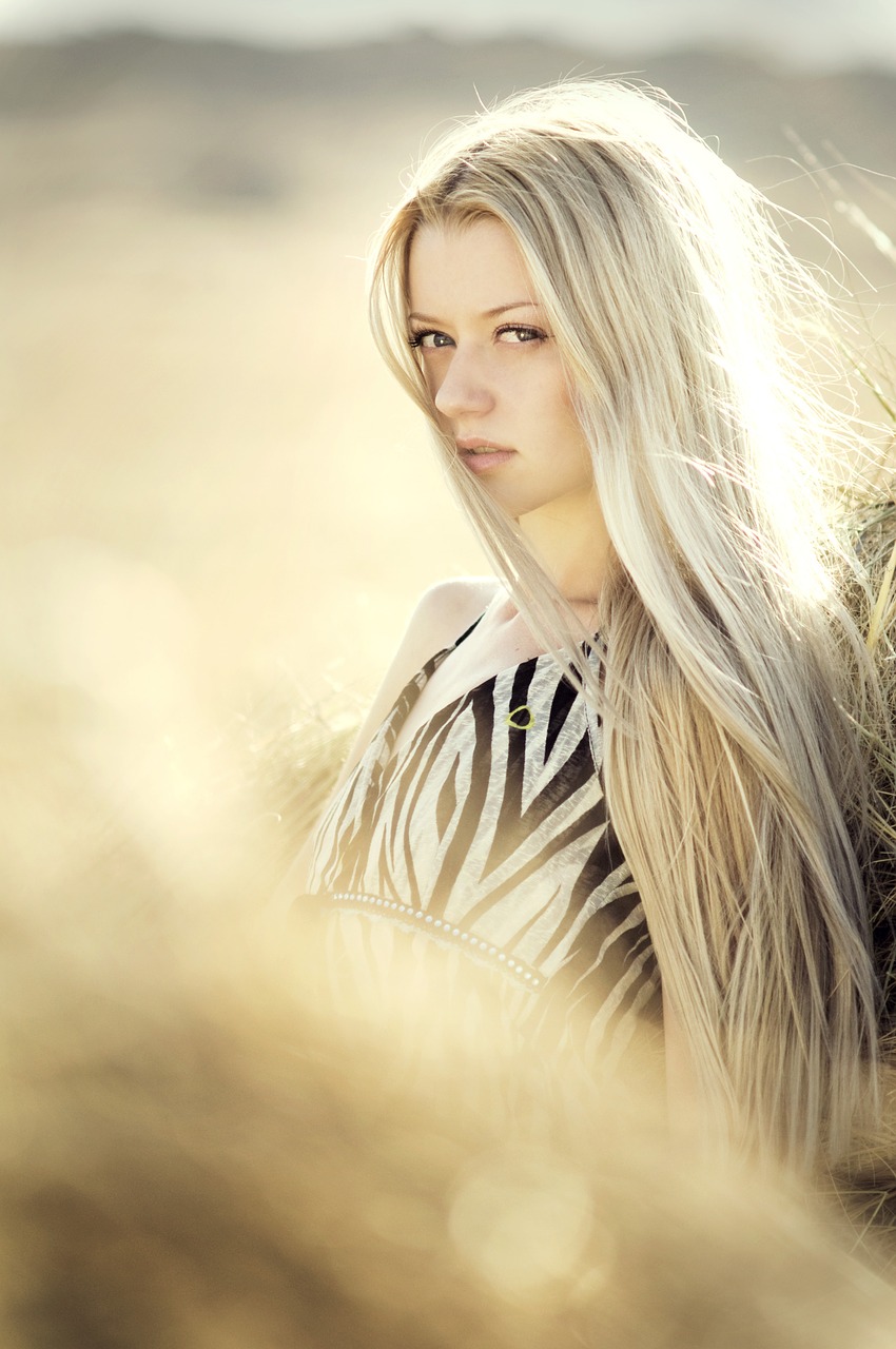 Image - straw field hair nature garden