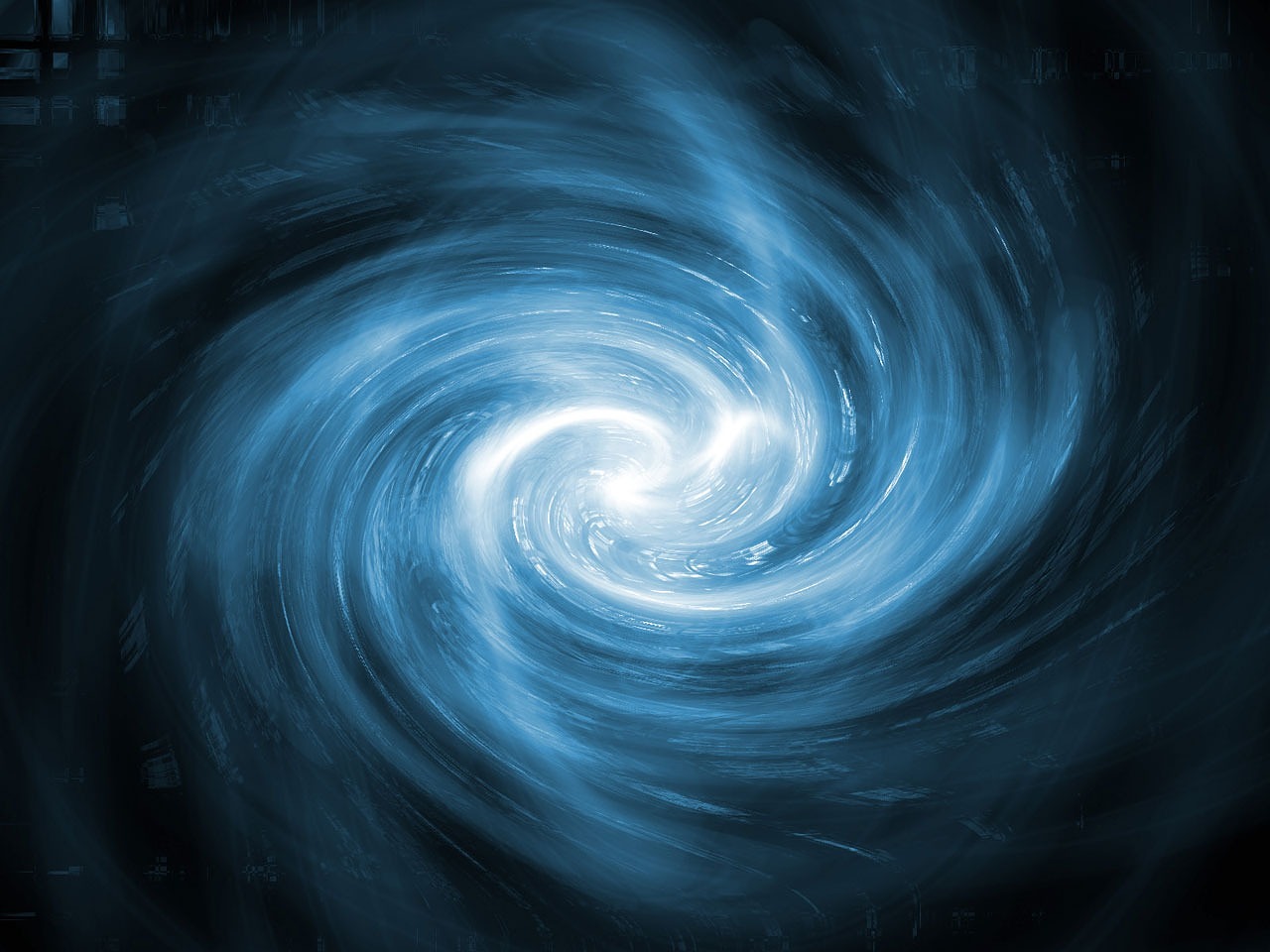 Image - fractal blue swirl vortex abstract